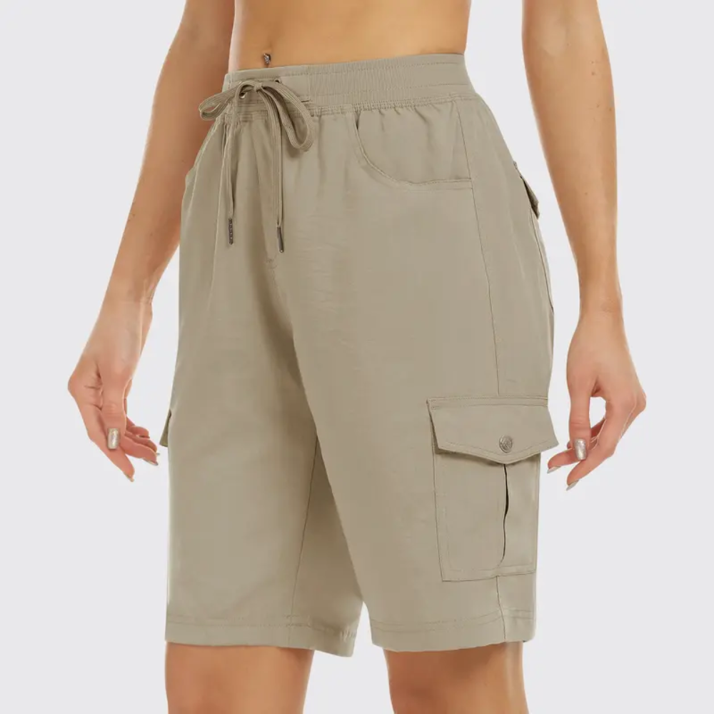 Casual Outdoor Quick Dry Hiking Cargo Shorts For Women