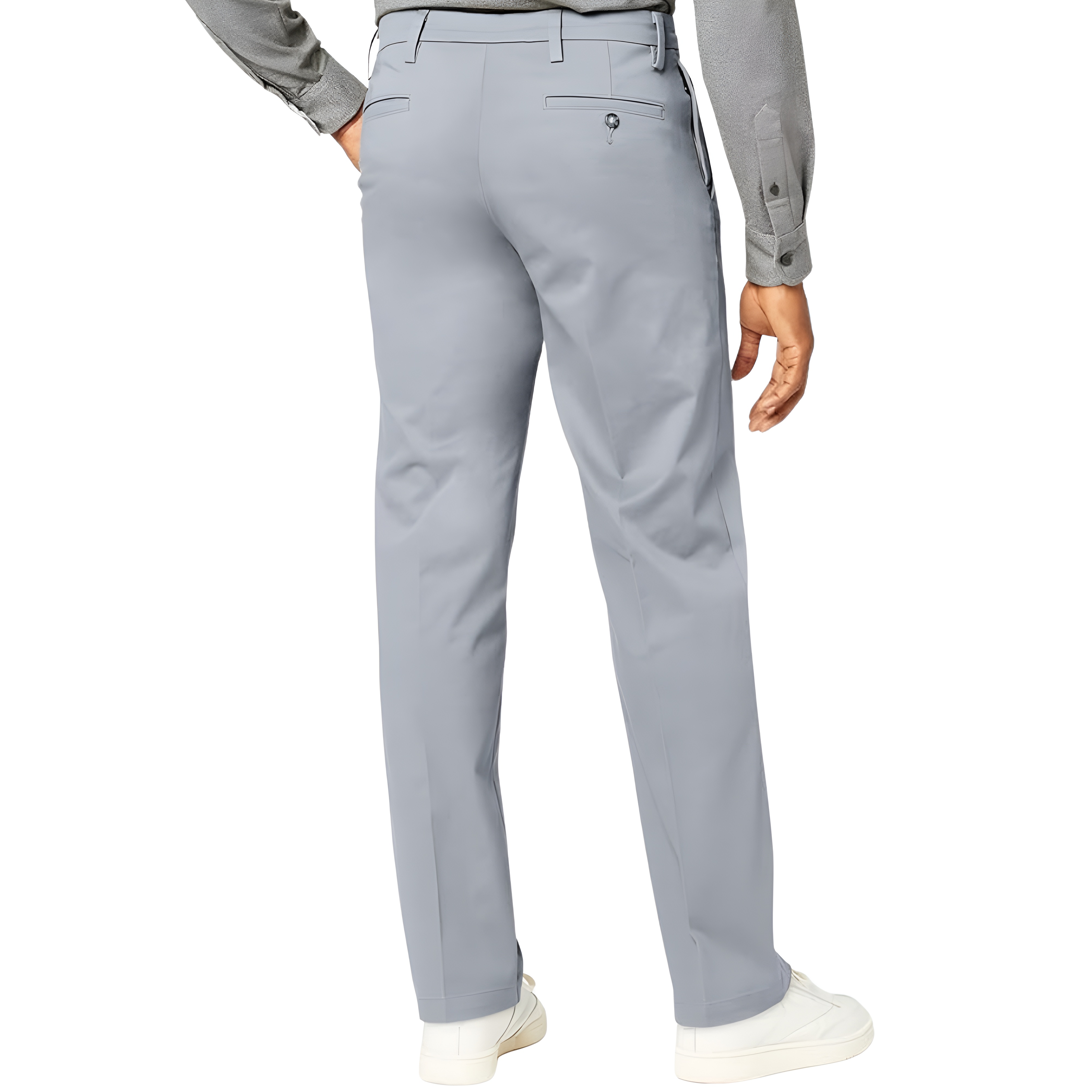 Classic Fit Casual Flex Pants For Men – side profile view