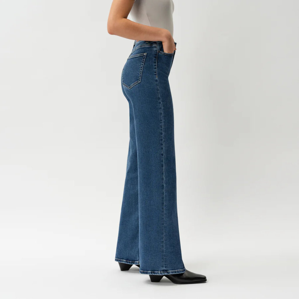High Rise Wide Denim Jeans