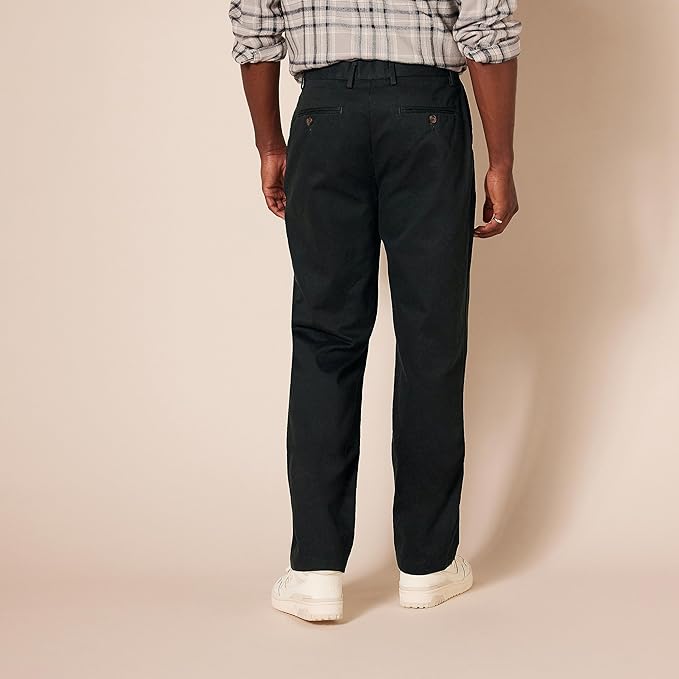 Classic Fit Wrinkle Resistant Chino Pants For Men – side profile view