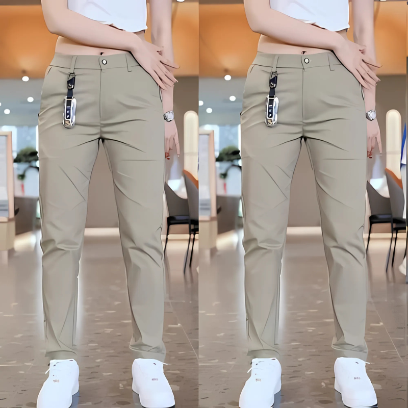 Women's 2 Pieces Straight Length Cargo Pants – back view detail