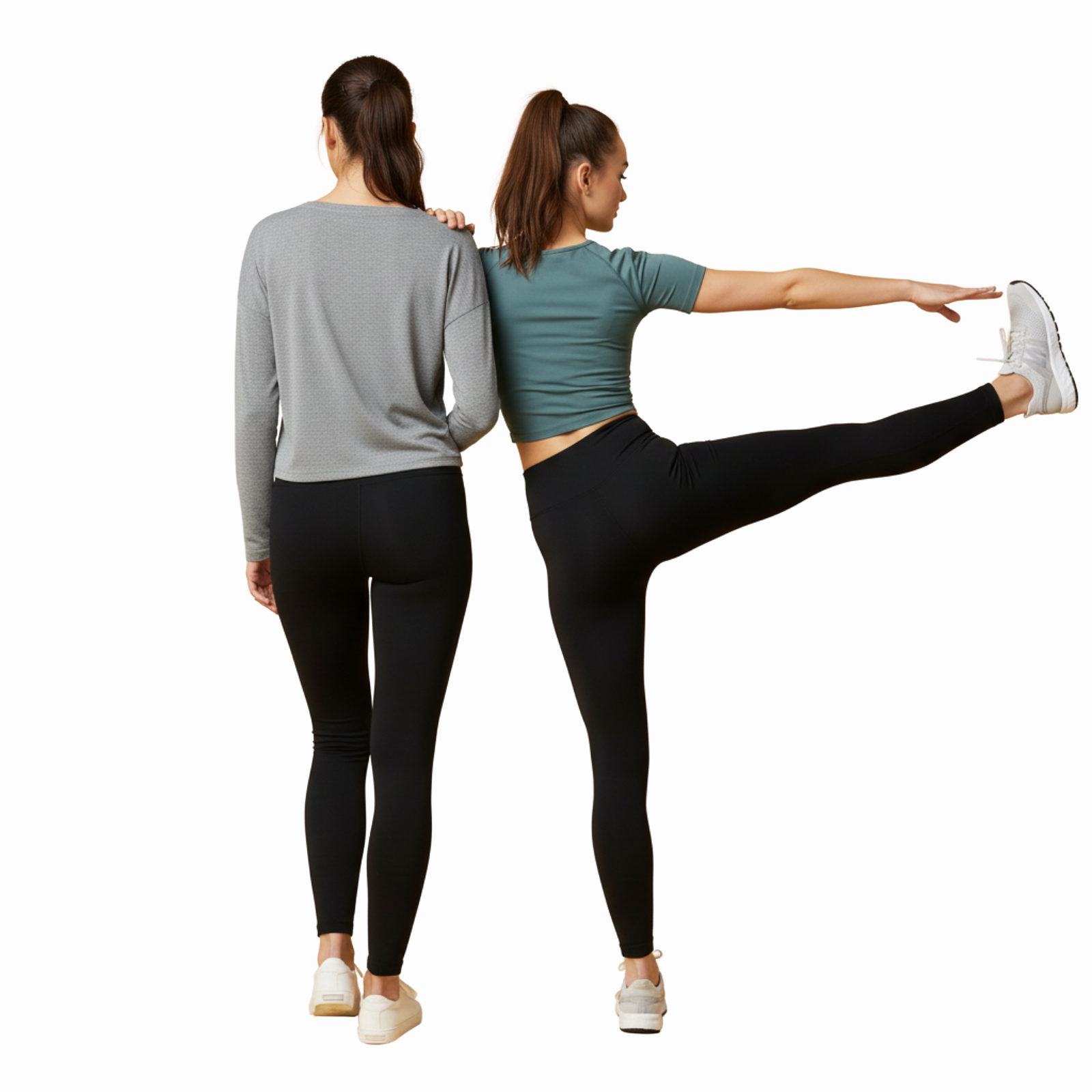 Pack Of 2 Women Ultra Light Thermal Base Layer Legging Pant - Stretch Co – back view detail