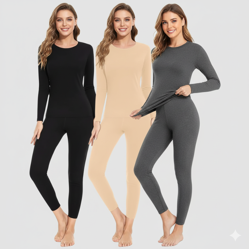 Pack Of 3 Long Johns With Fleece Lined Long Sleeves Base Lay – pocket detail close-up