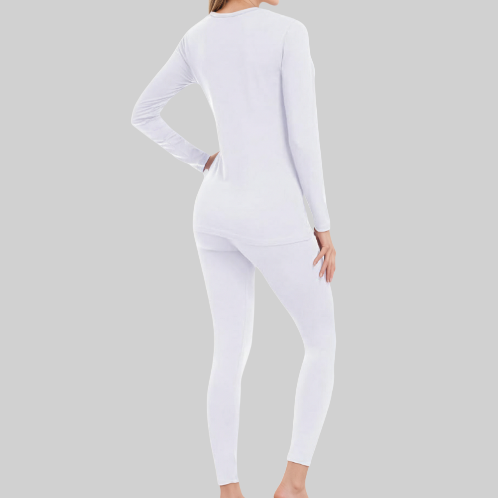 Women Thermal Underwear Set Long Johns Base Layer PajamasWomen Thermal Underwear Set Long Johns Base Layer Pajamas - Image 2