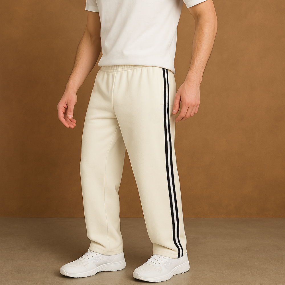 Twin Stripe Lounge Pants For Easygoing Everyday Style – back view detail