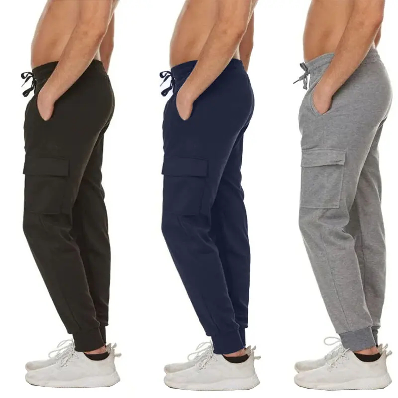 Pack Of 3 Fleece Lined Cargo Jogger Sweatpants For Men - product image 4 of 12