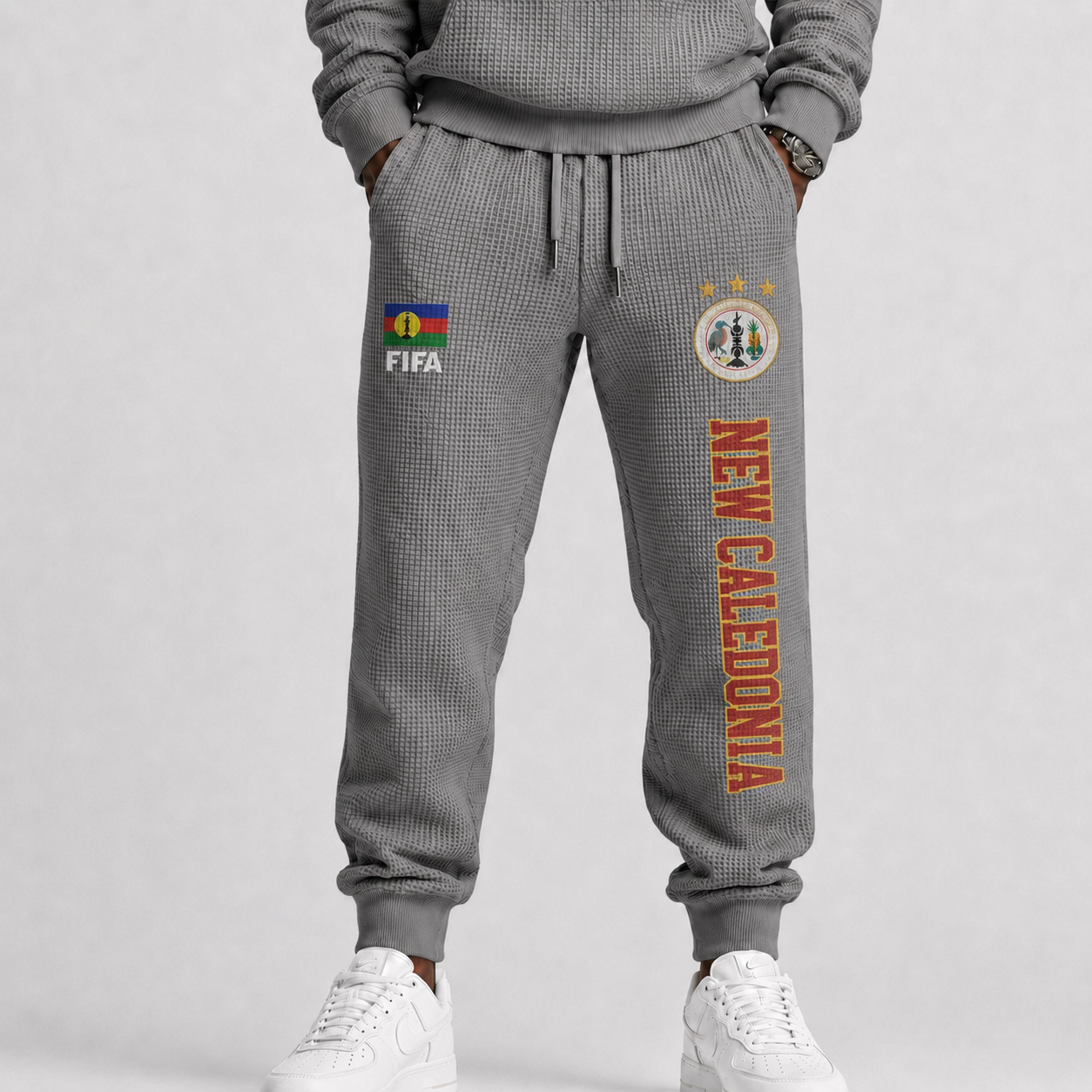 FIFA 2026 Caledonia Printed Waffle Football Fan Pants