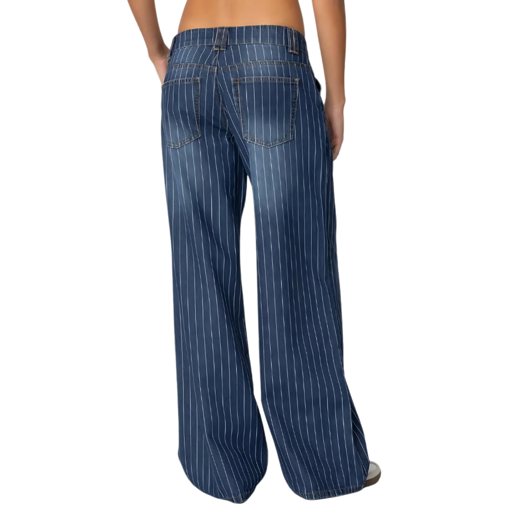 Women's Cory Low Rise Flares – full length outfit view