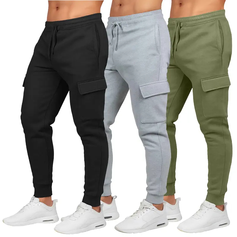 Pack Of 3 Fleece Lined Cargo Jogger Sweatpants For Men - product image 10 of 12