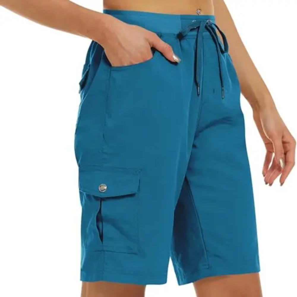 Casual Outdoor Quick Dry Hiking Cargo Shorts For Women