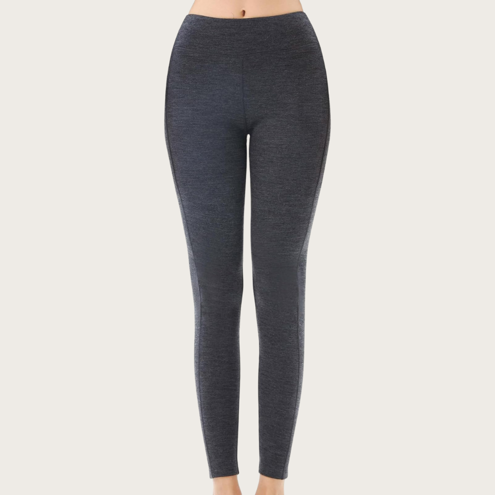 Wool Thermal Leggings For Hiking And Skiing For Women – full length outfit view