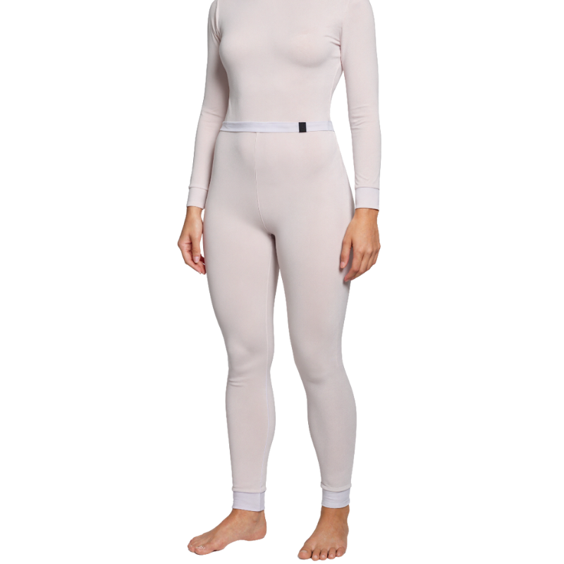 Women's Women Thermal Silk Pointelle Pant – full length outfit view