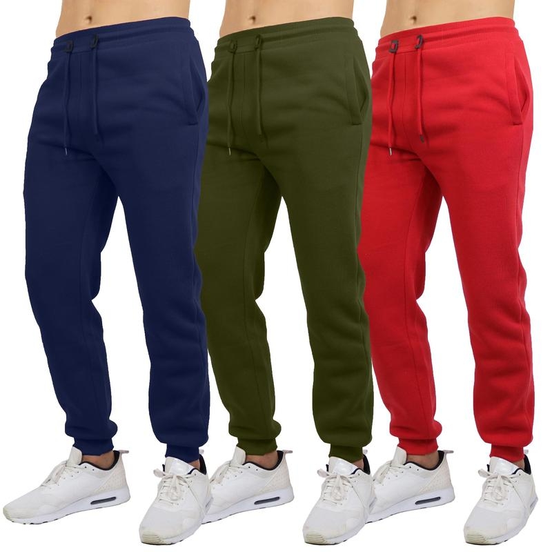 Pack Of 3 Fleece Lined Cargo Jogger Sweatpants For Men - product image 11 of 12