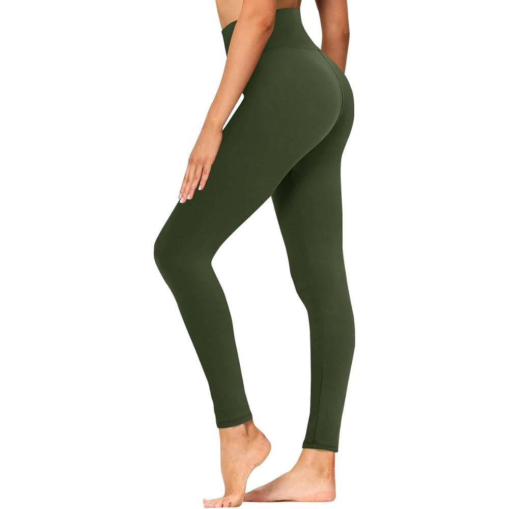 Women's Fleece Lined Leggings For Cold Weather – model wearing view