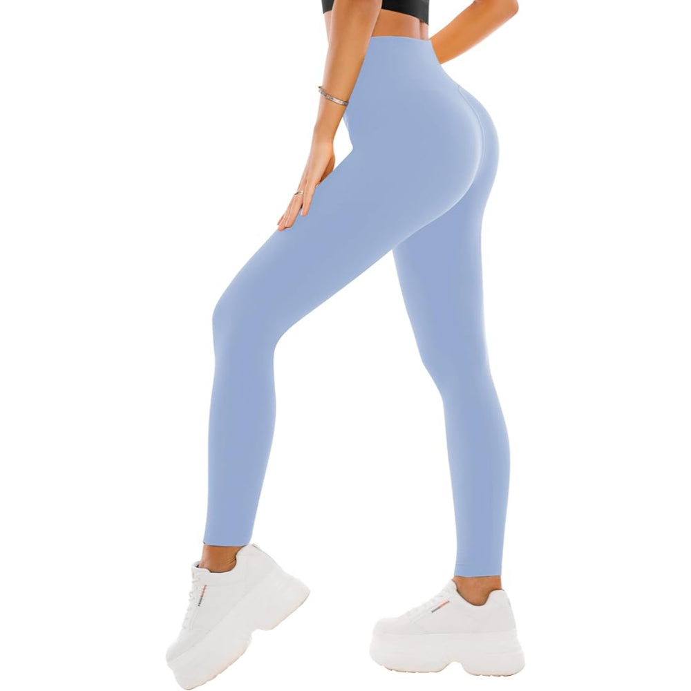 Women's Full Length Stretchable Yoga Leggings For Active Mov – waistband detail