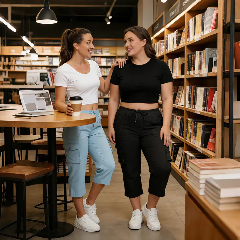 Lightweight Cargo Capri Hiking Pants For Women