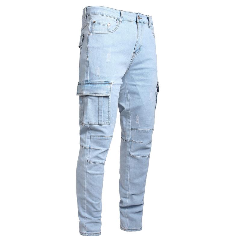 Casual Slim Cargo Fashion Streetwear Jeans For Men