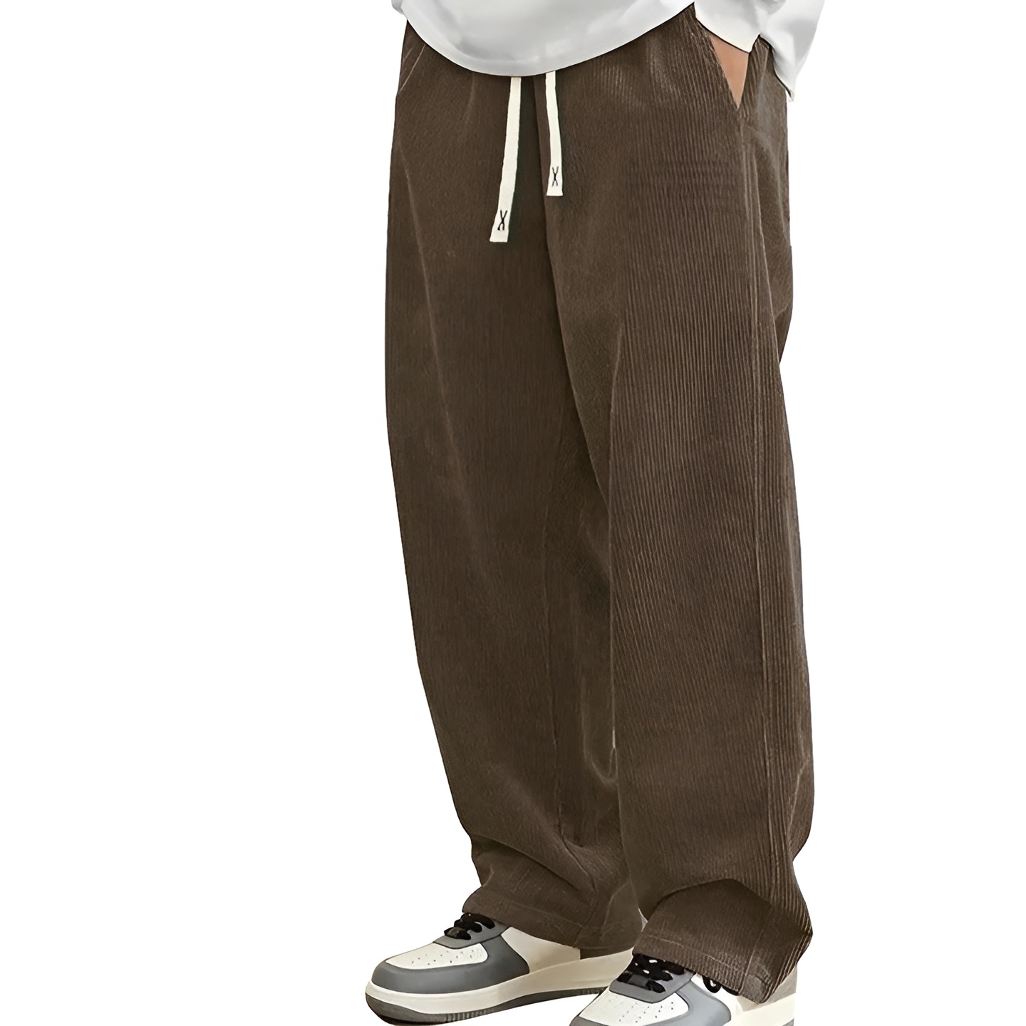 Casual Loose Fit Pants With Pockets For Men