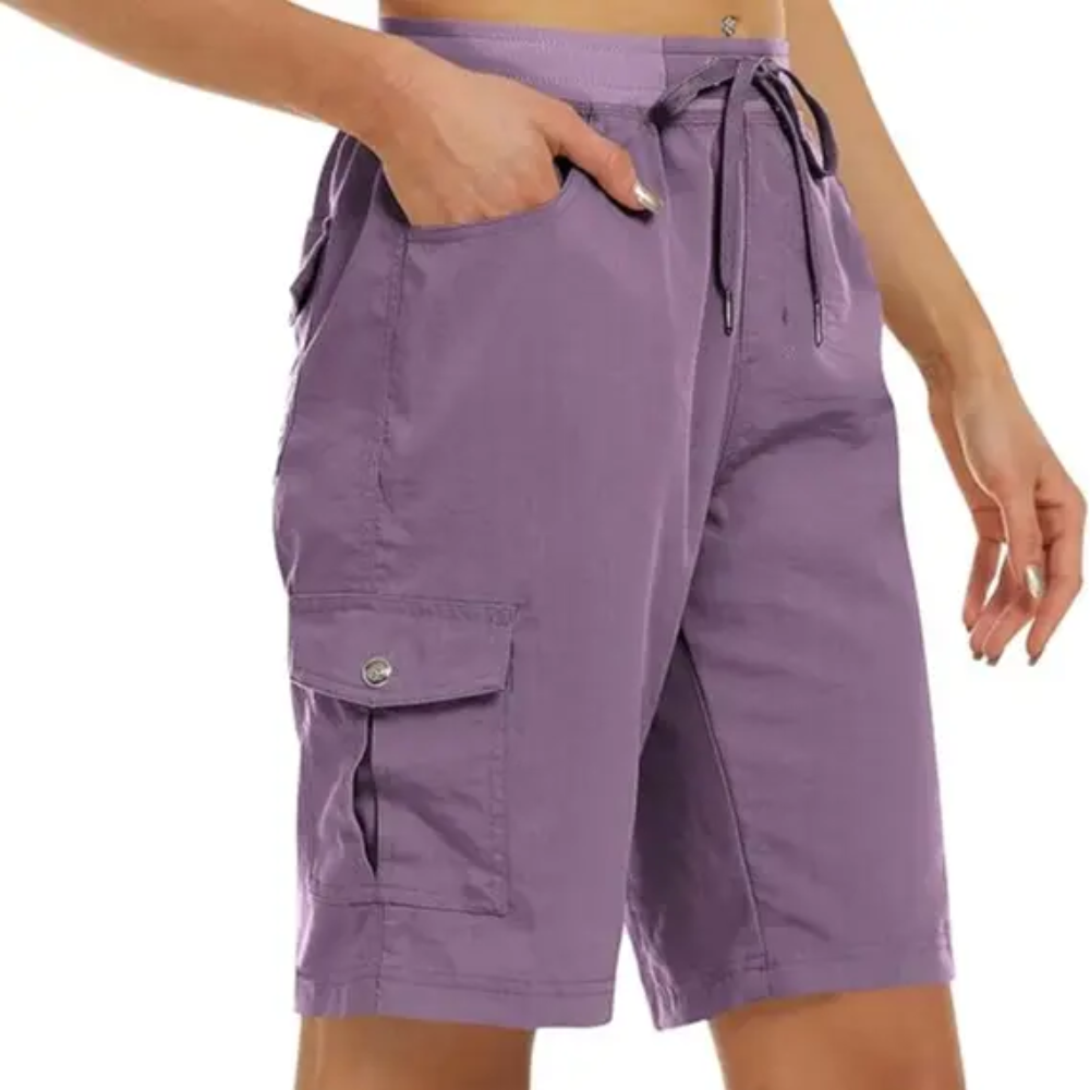Casual Outdoor Quick Dry Hiking Cargo Shorts For Women