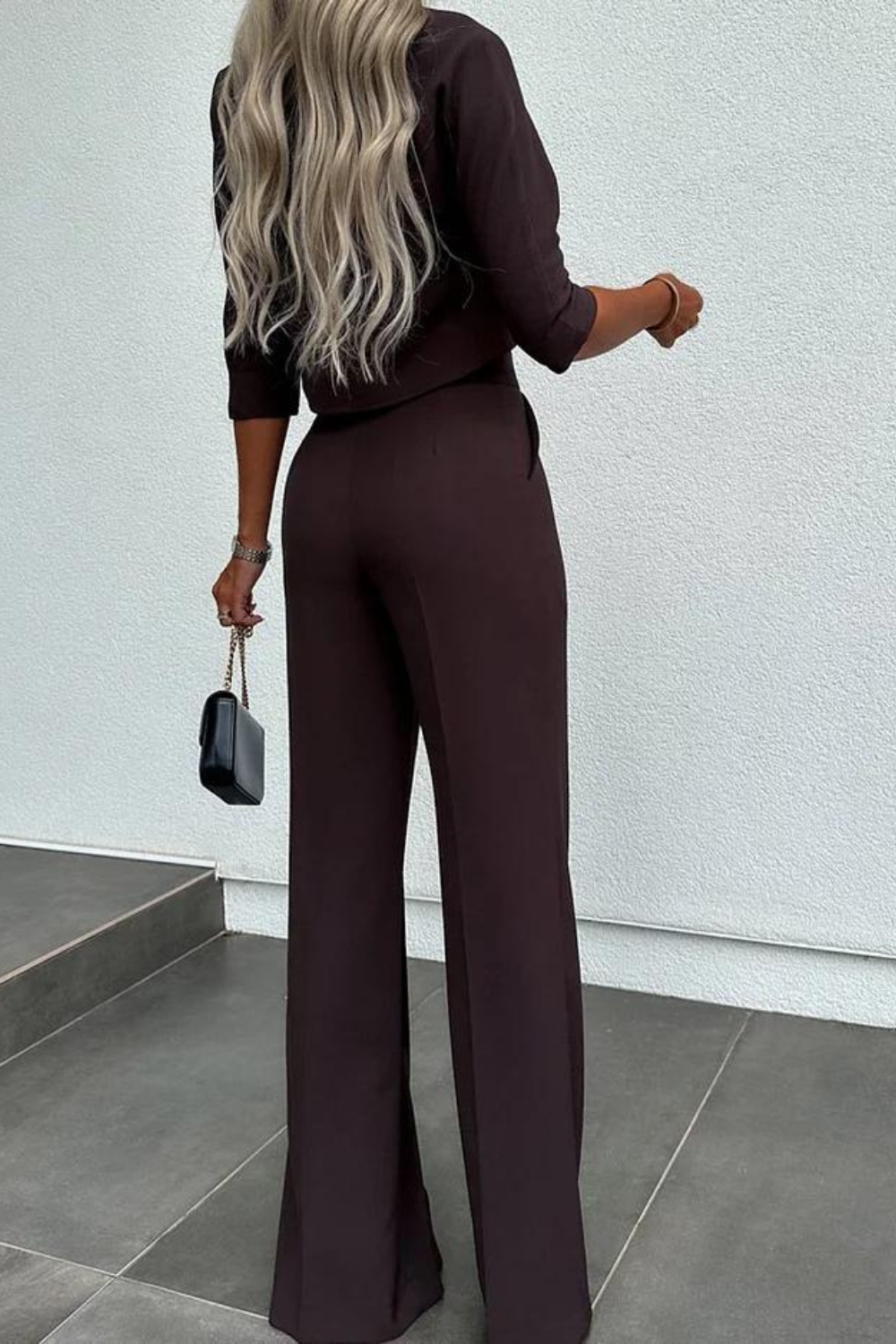 Jacket And Straight Pants Set – styled outfit view