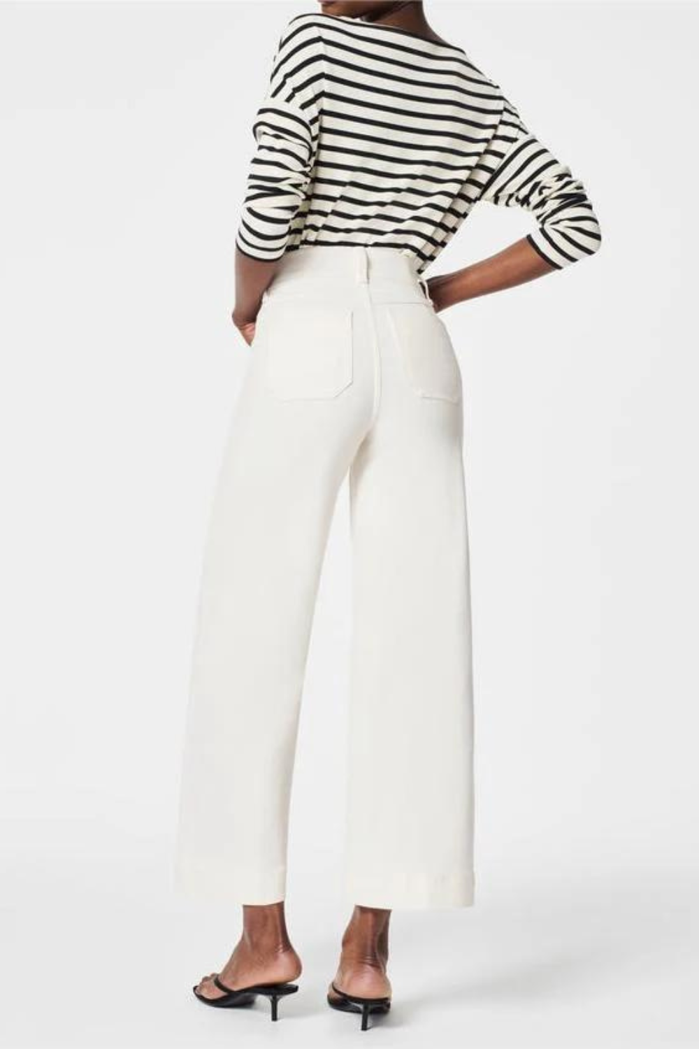 Classic Straight Solid Color Pants – fabric detail close-up