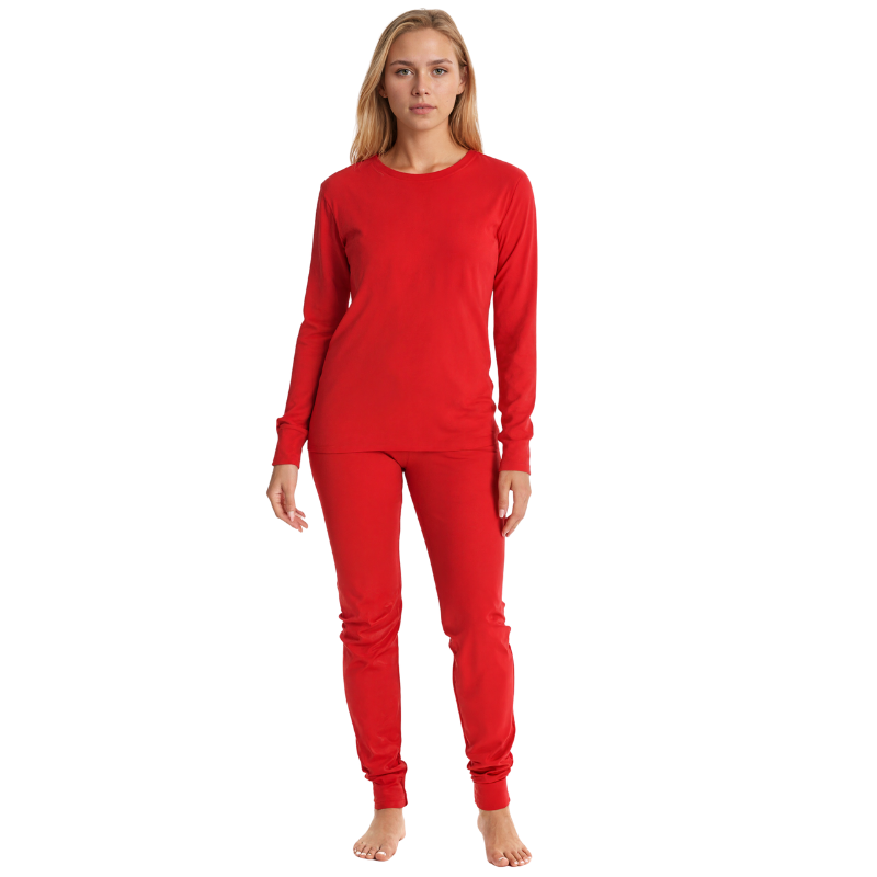 Thermal Underwear Pajamas Set For Women – pocket detail close-up
