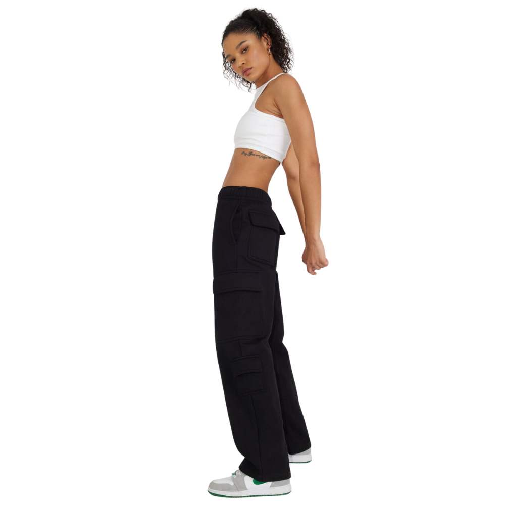 Fleece Cargo Sweatpant – full length outfit view