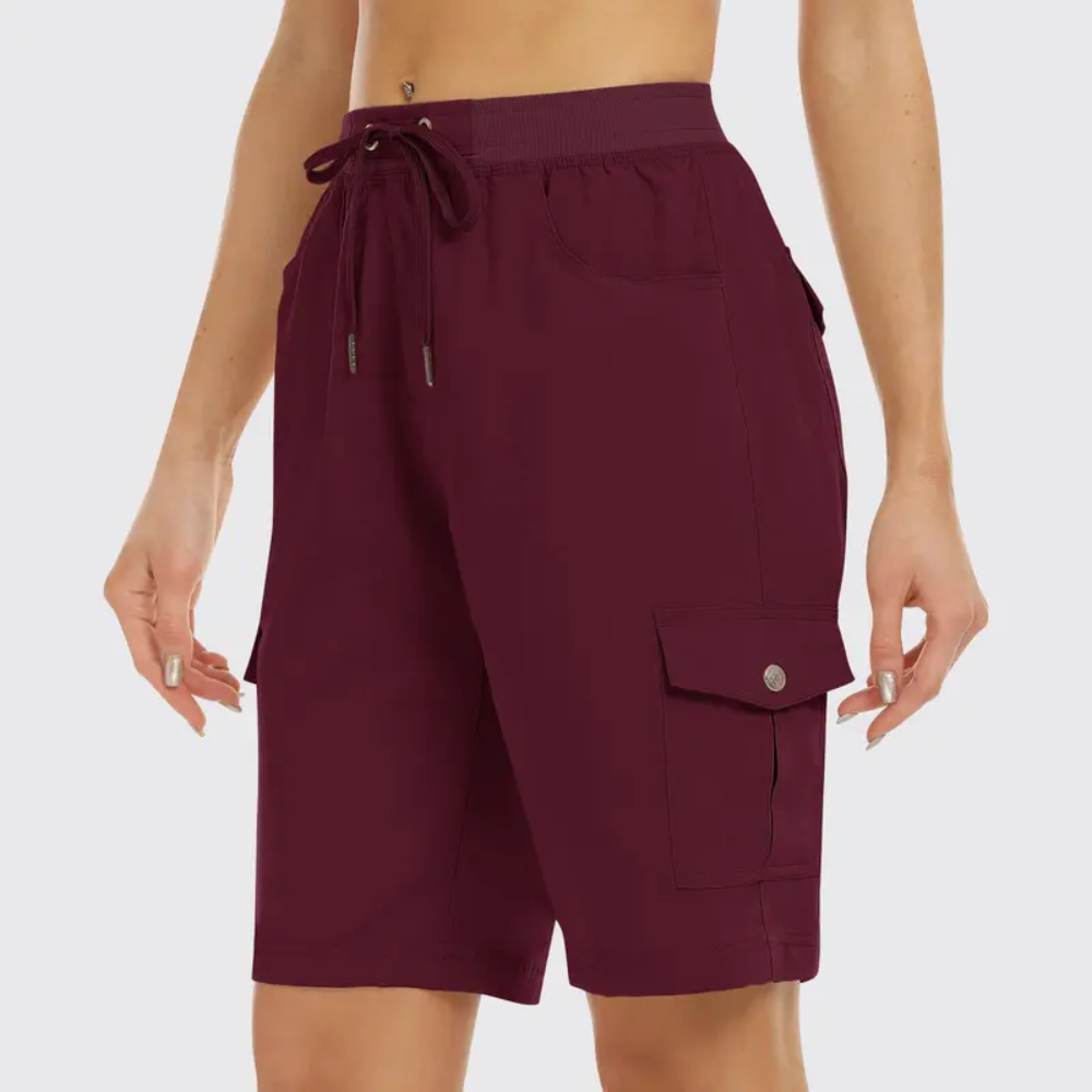 Casual Outdoor Quick Dry Hiking Cargo Shorts For Women