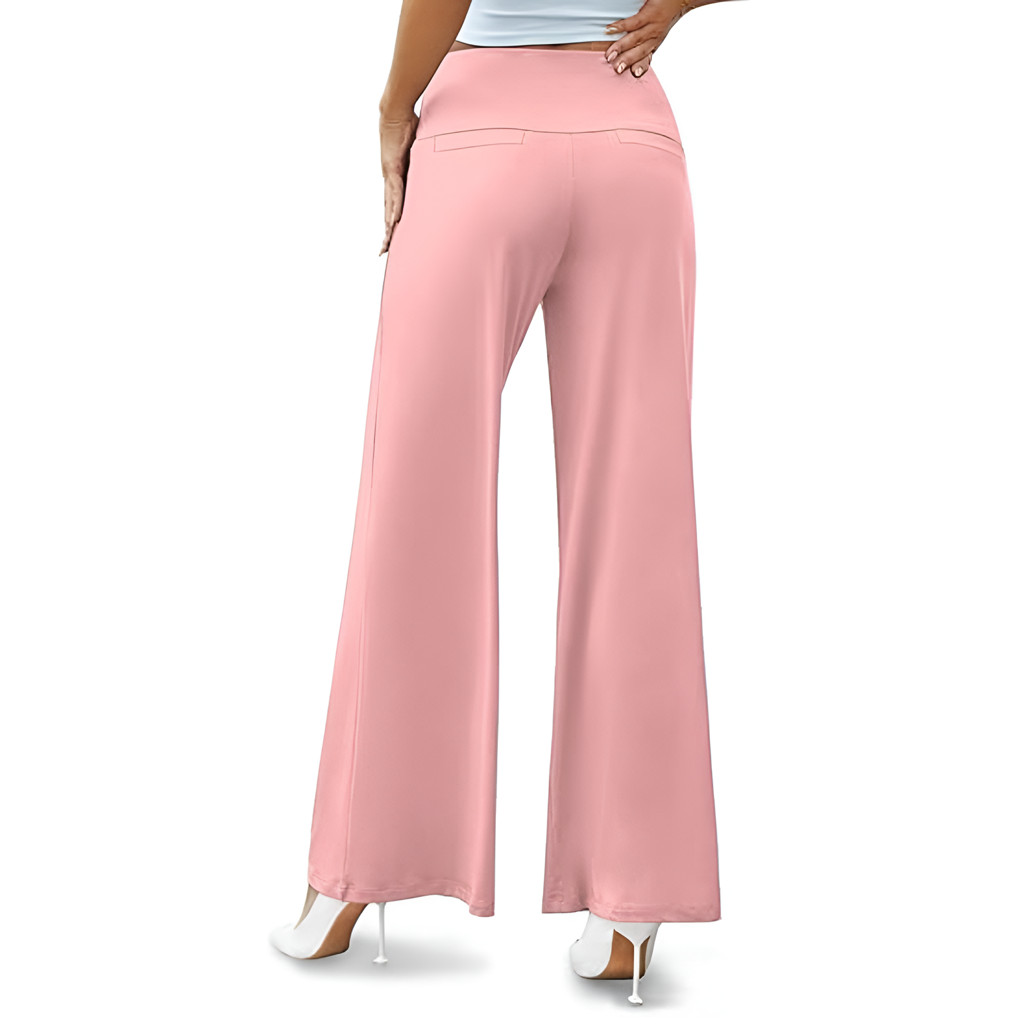 Casual And Comfy Wide Fit Palazzo Pants For Women – fabric detail close-up