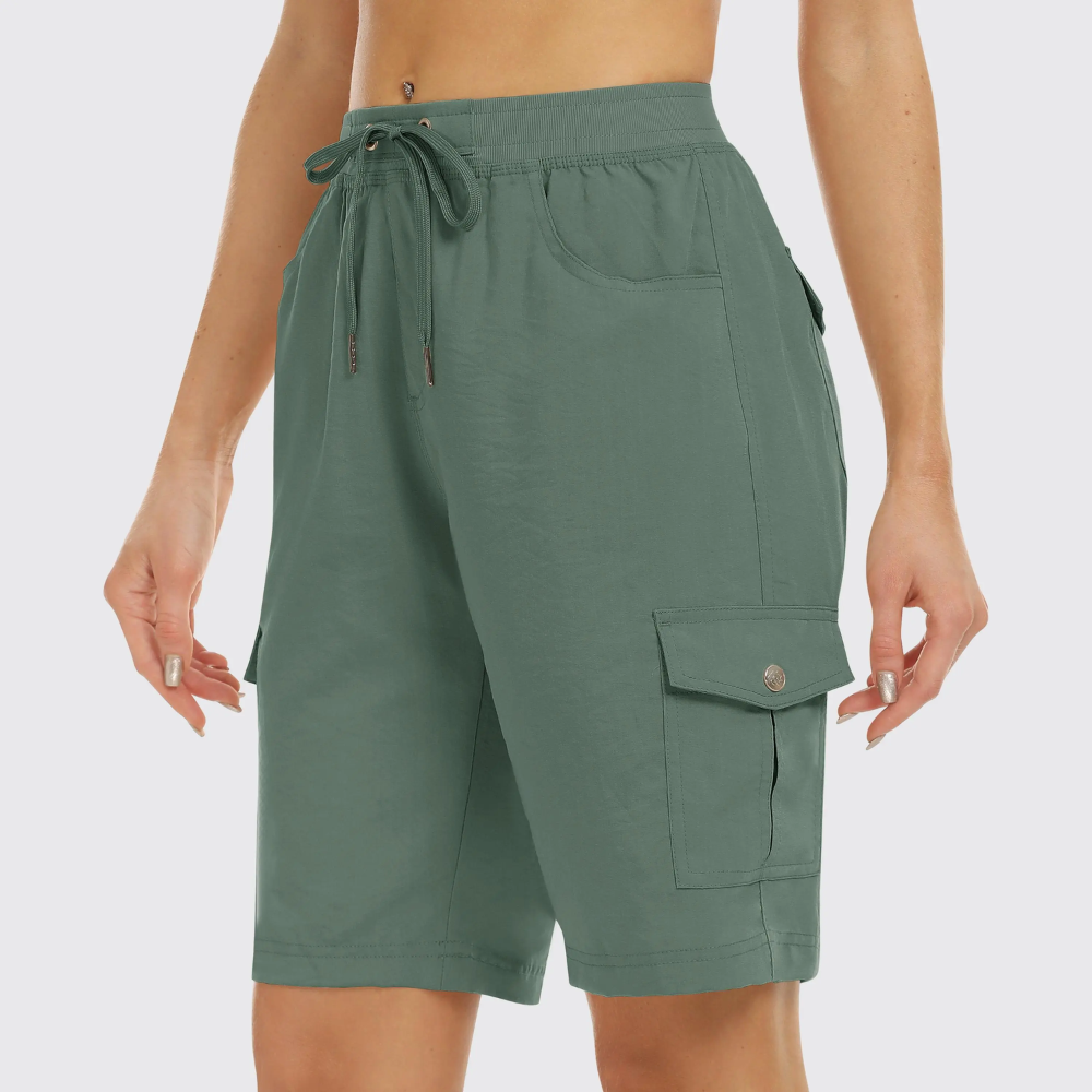 Casual Outdoor Quick Dry Hiking Cargo Shorts For Women
