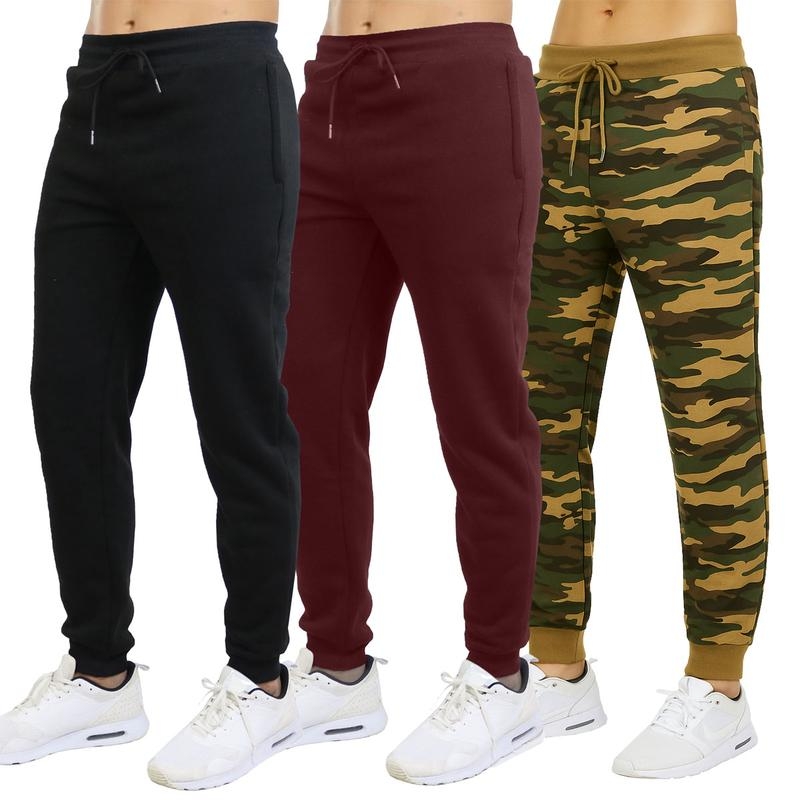 Pack Of 3 Fleece Lined Cargo Jogger Sweatpants For MenPack Of 3 Fleece Lined Cargo Jogger Sweatpants For Men - Image 12