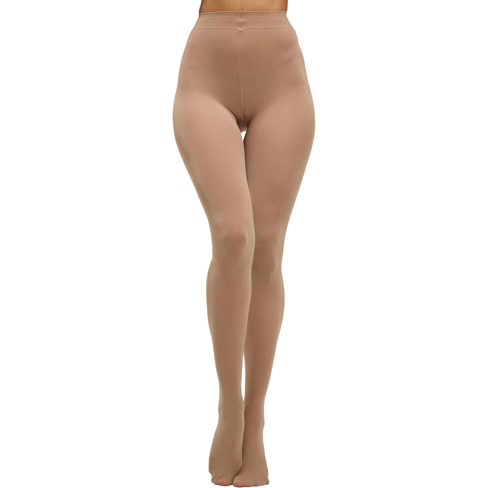 Opaque High Rise Solid Tone Tights