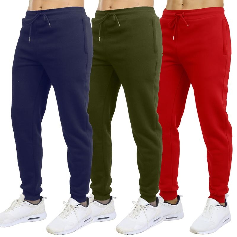 Pack Of 3 Fleece Lined Cargo Jogger Sweatpants For MenPack Of 3 Fleece Lined Cargo Jogger Sweatpants For Men - Image 3