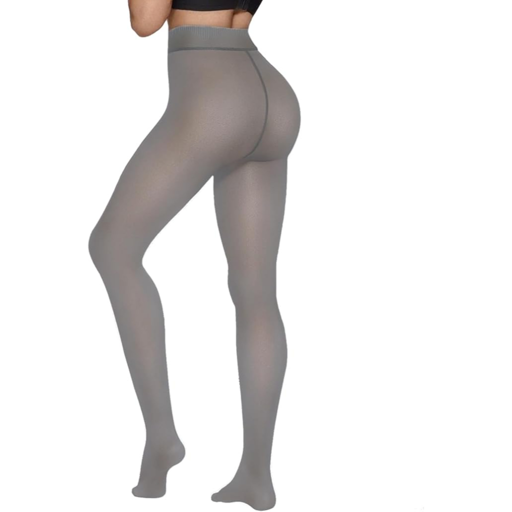 Warm Fleece Lined Tights For Women – women's cargo pants front view