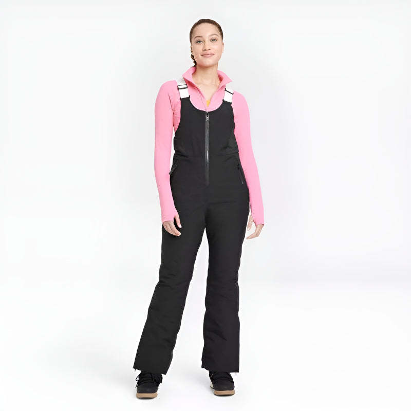 Bib Pants With Adjustable Straps And Zip Pockets