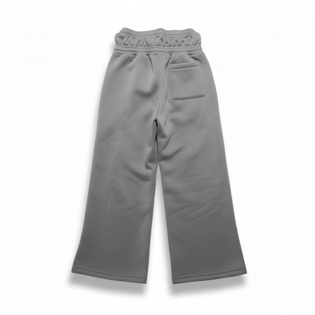 Loose Drawstring Double Layer Embroidered Casual Pants – back view detail