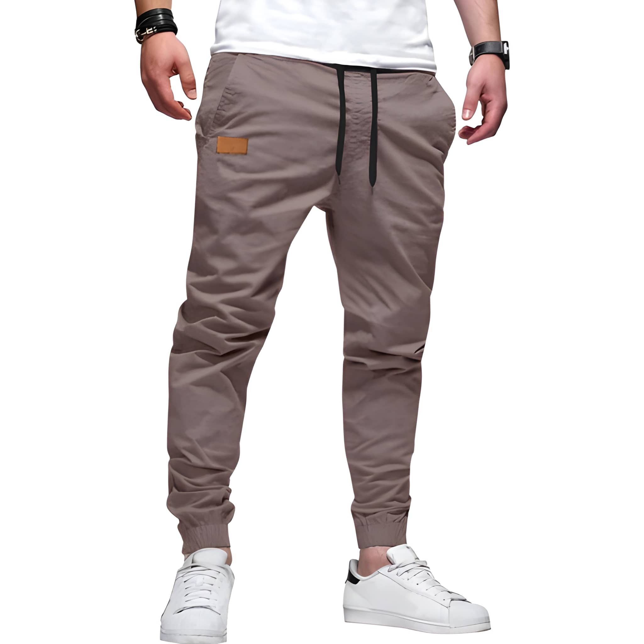Casual Chino Cargo Joggers Pants For Hiking And Jogging  – lifestyle view 11