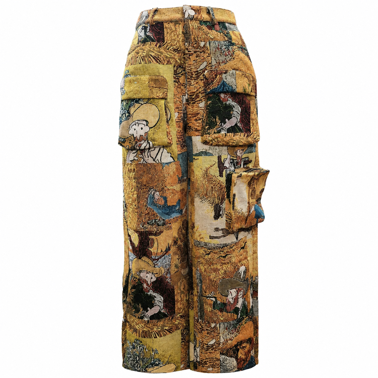 Casual Baggy Cargo Patchwork Streetwear Pants For Women