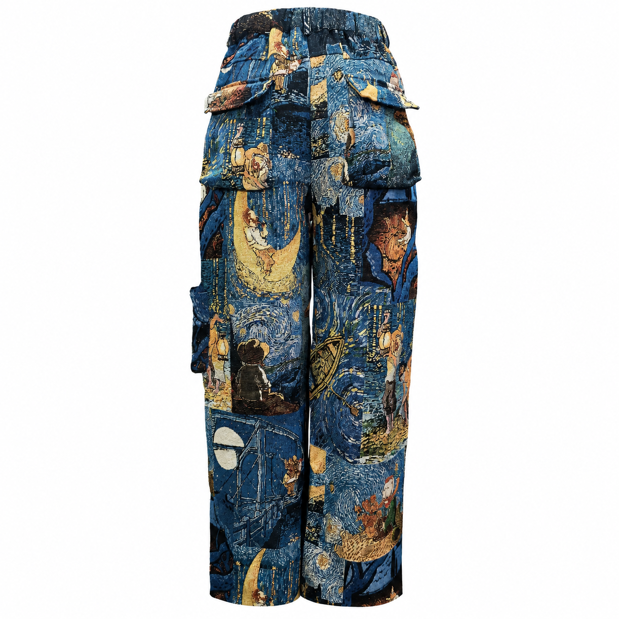 Casual Baggy Cargo Patchwork Streetwear Pants For Women