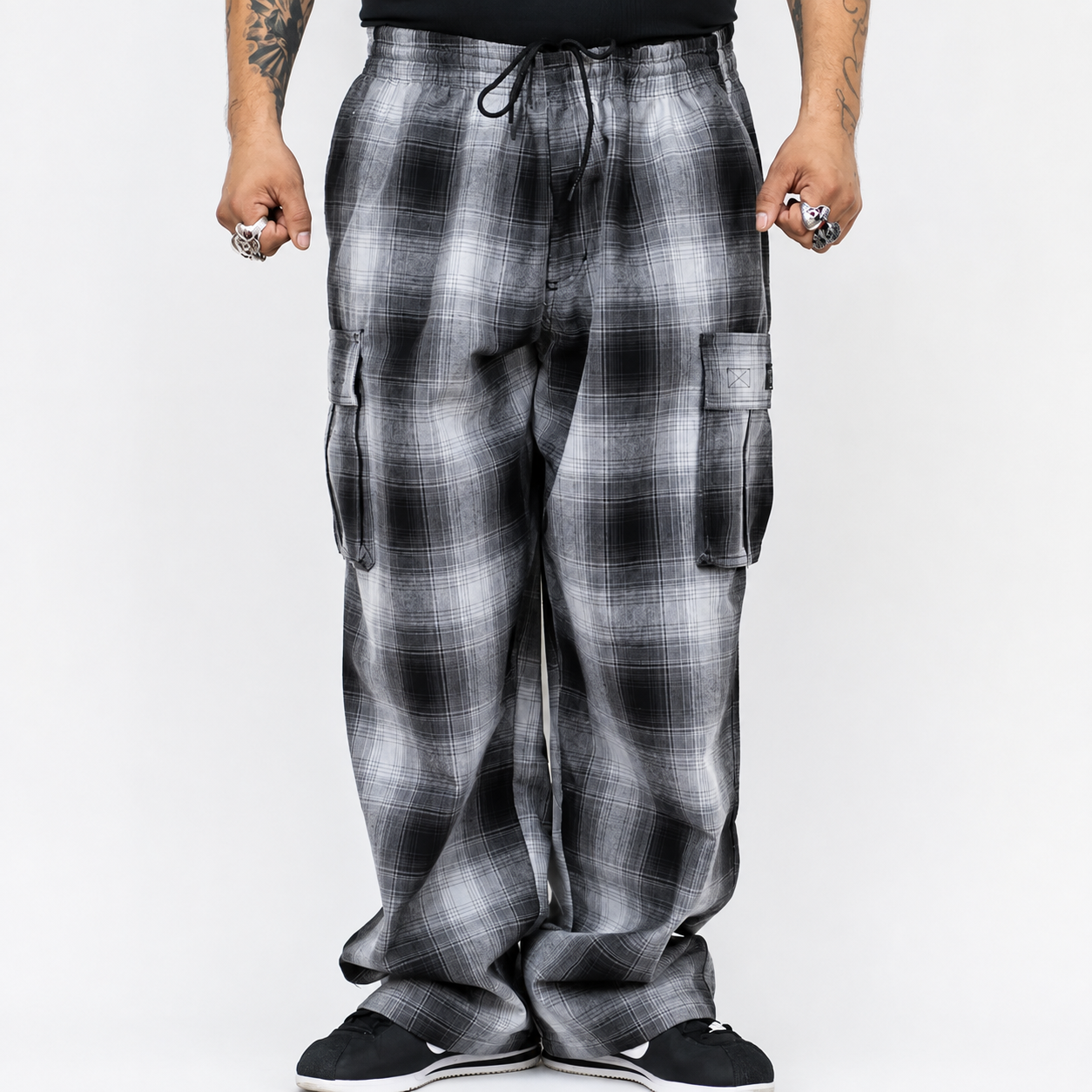 County Cargo Checker Pants For Men
