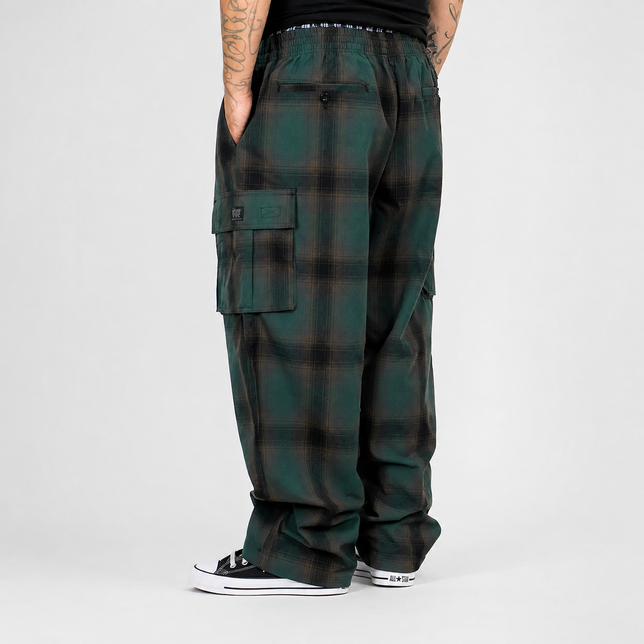 County Cargo Checker Pants For Men