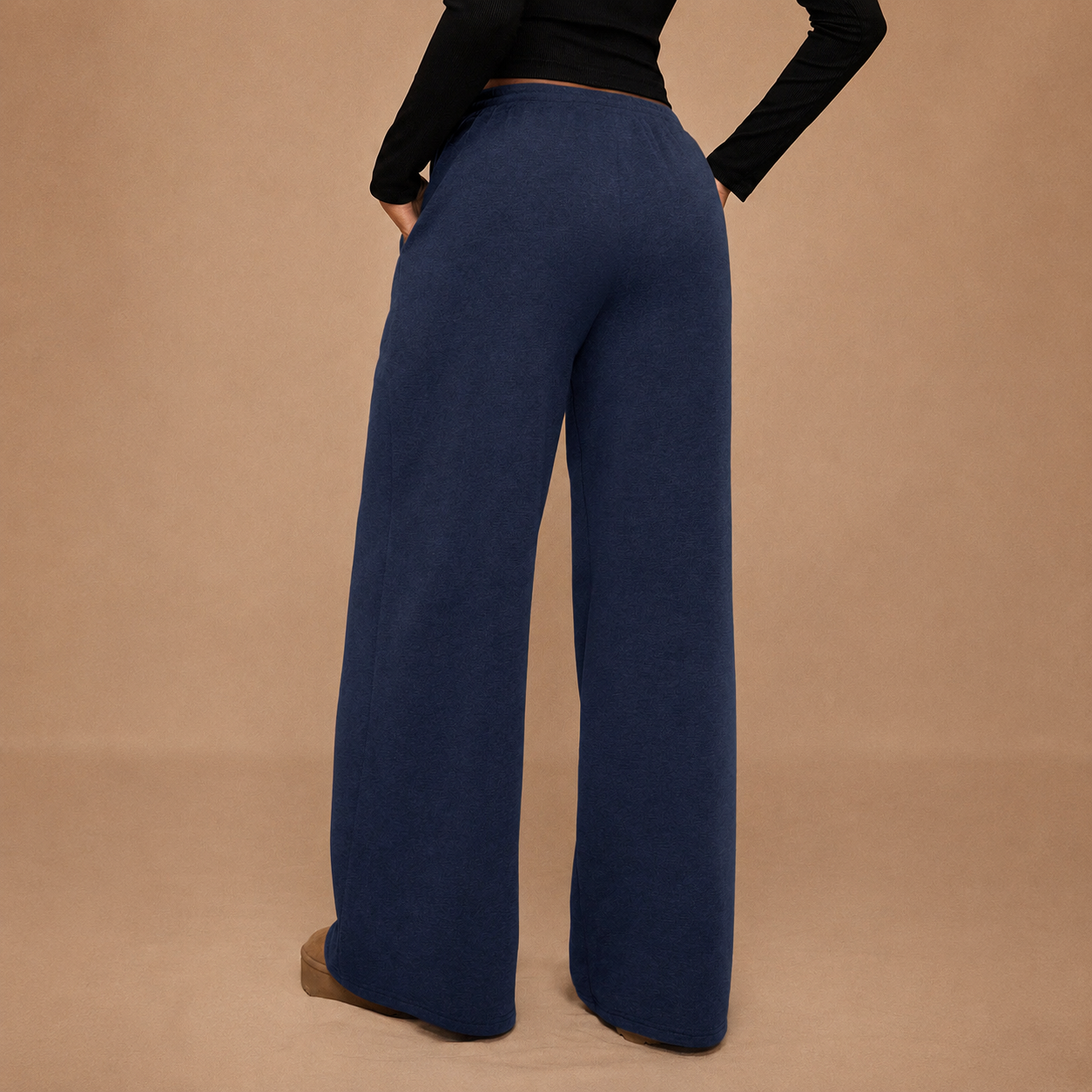 Thermal Lined High Waisted Loose Sweatpants