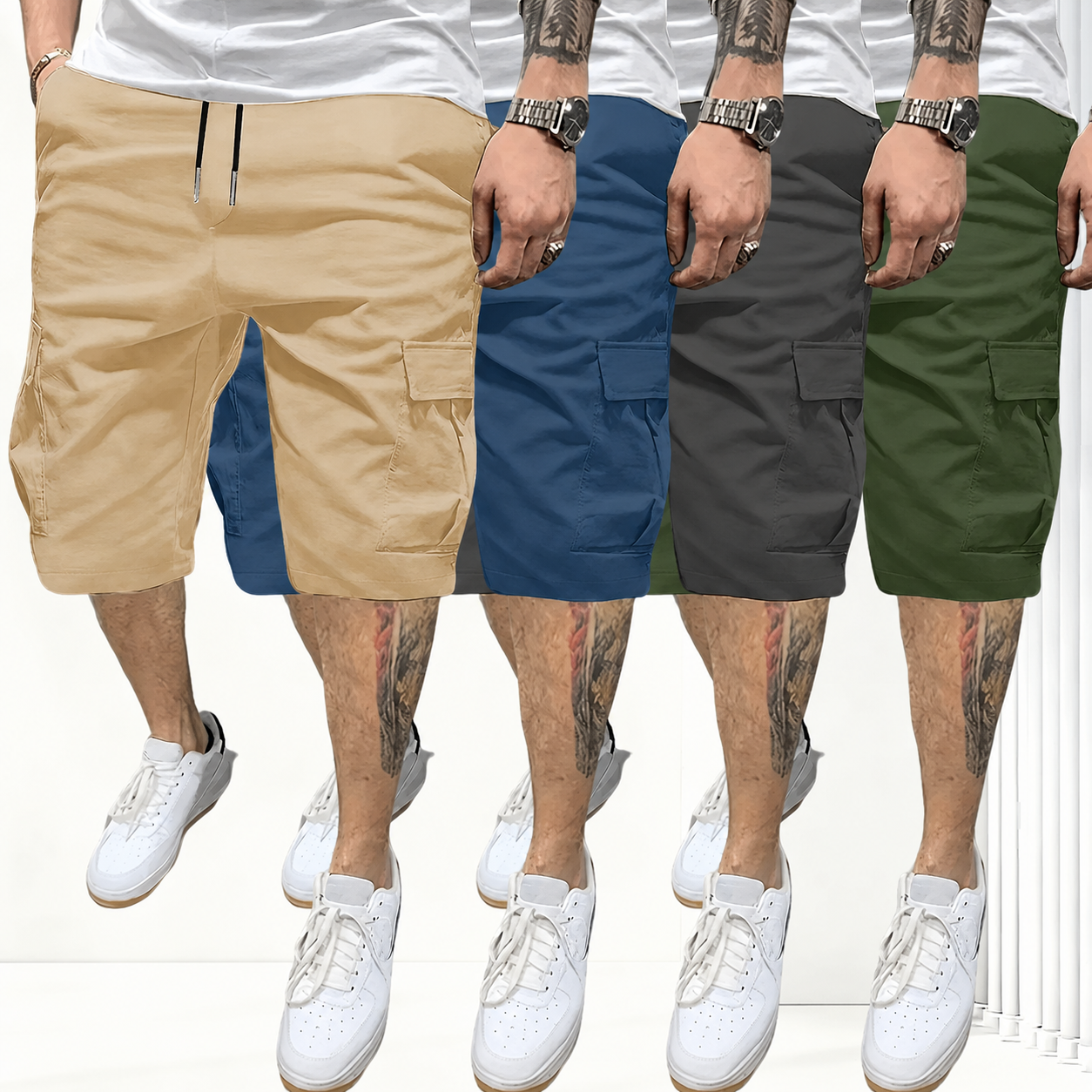 [Copy]Women 3 Pack Slim Fit Crop T Shirt Set