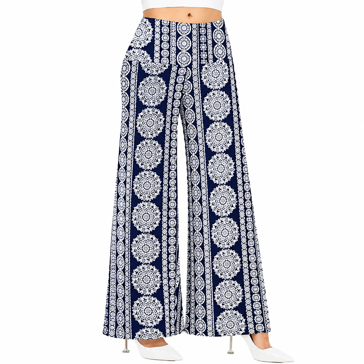 Wide Fit Casual High Rise Palazzo For Women