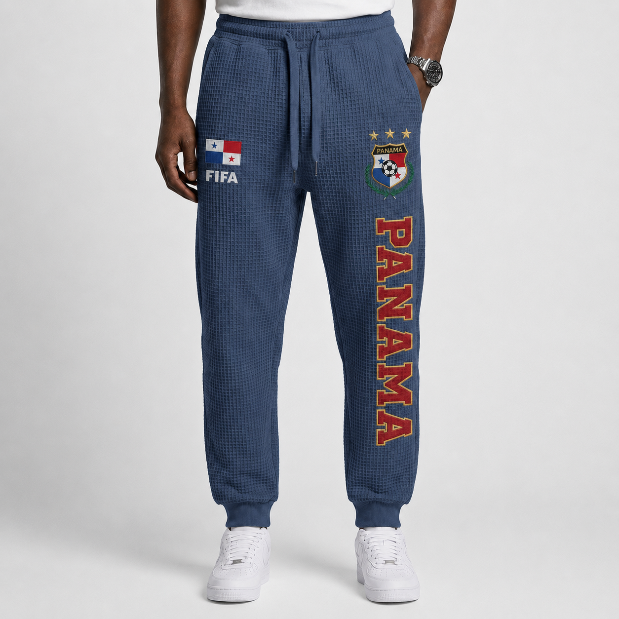 FIFA 2026 Panama Printed Waffle Football Fan Pants