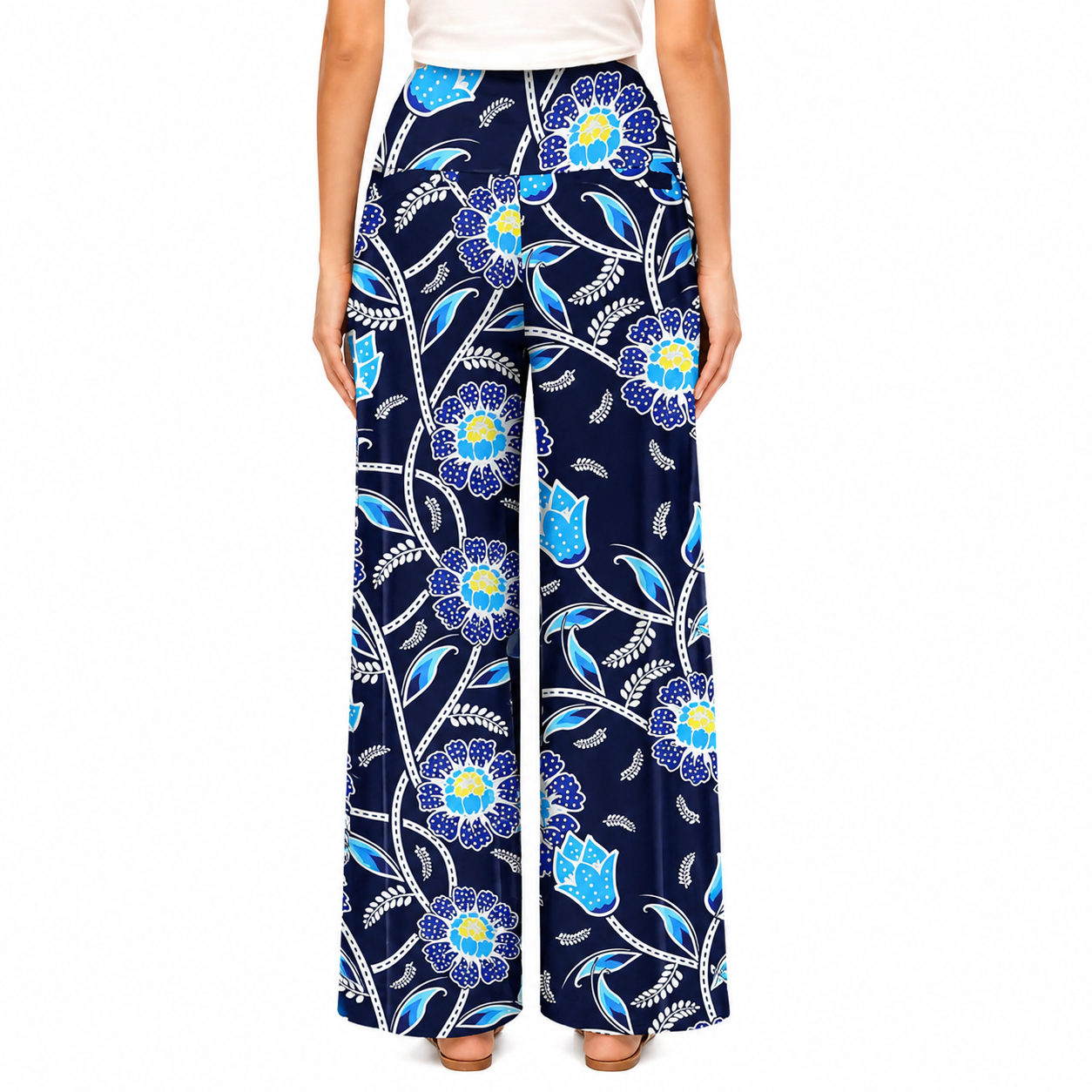 Wide Fit Casual High Rise Palazzo For Women