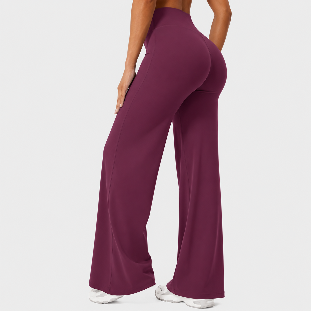 Casual Stretch Wide Length Pants For Women