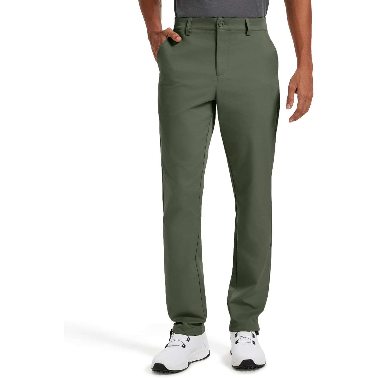 Classic Fit Golf Pants With Stretch Comfort For Men – lifestyle view 11