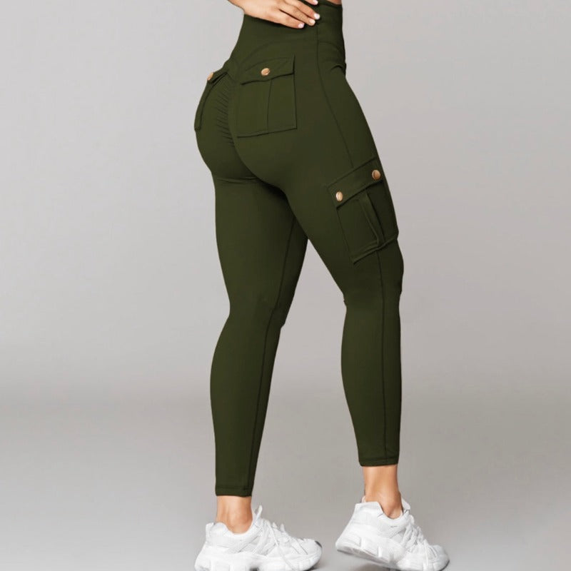 Comfy Curve Enhancing Cargo Leggings – full length outfit view