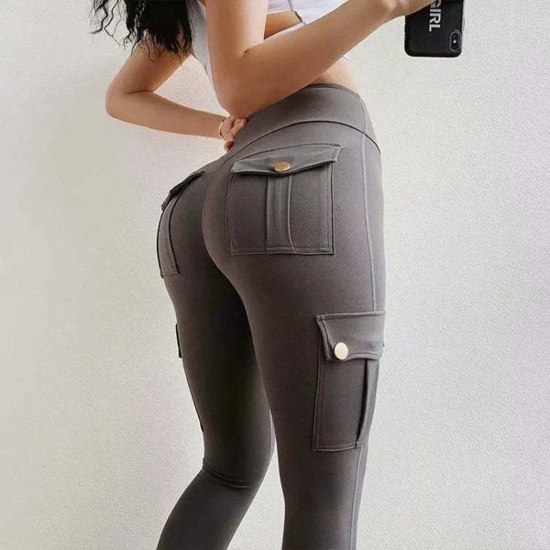 Comfy Curve Enhancing Cargo Leggings
